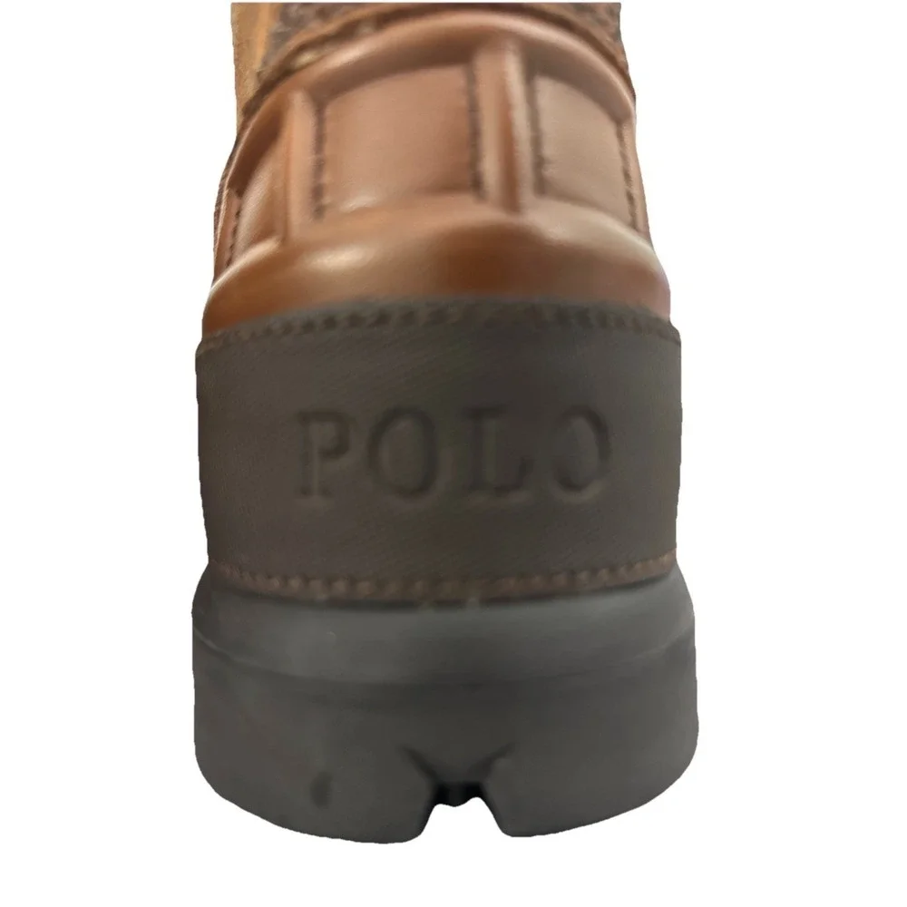 Polo Ralph Lauren Men's Oslo Low Suede Waterproof Leather Boots Size 9.5 D New